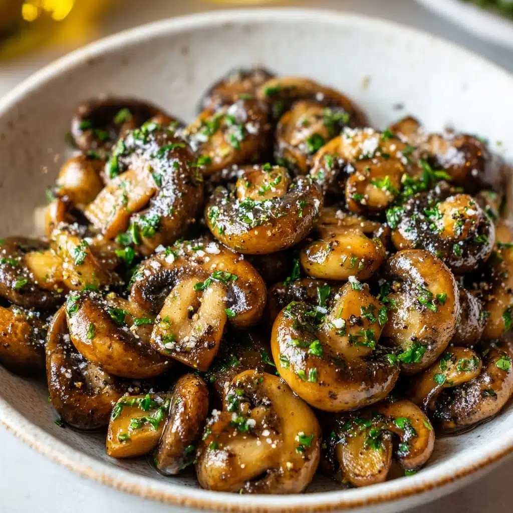 Garlic Butter Mushrooms Recipe - Recipe Image