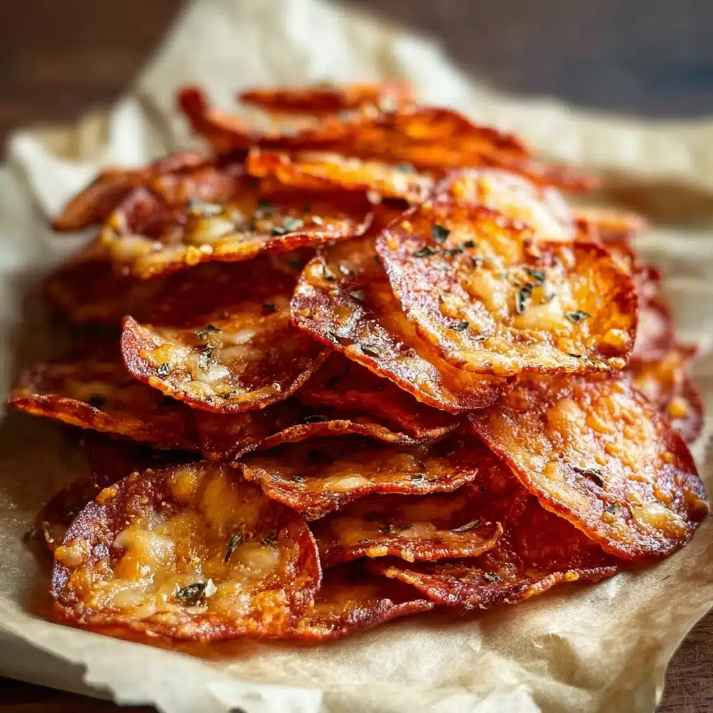 Keto Pizza Chips: Discover a Delicious Low-Carb Snack! Recipe - Recipe Image