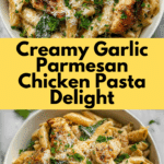 Healthy Garlic Parmesan Chicken Pasta Recipe