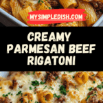 Creamy Parmesan Beef Rigatoni Recipe