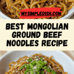 Mongolian Ground Beef Noodles Recipe
