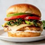 Grilled Chicken Sandwich with Balsamic Mayo, Marinated Tomatoes, and Avocado Recipe