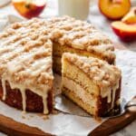 Peach Ricotta Cake with Brown Butter Streusel Recipe