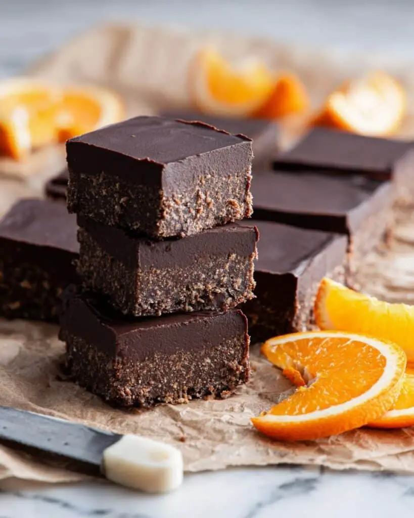 Dark Chocolate Orange No-Bake Tiffin Traybake Recipe