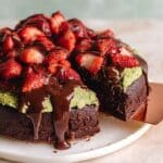 Dubai Chocolate Strawberry Cake with Pistachio Knafeh and Ganache Recipe