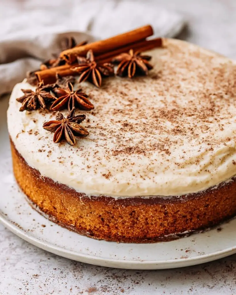Chai Spice Cake with Pastry Cream and Cream Cheese Frosting Recipe