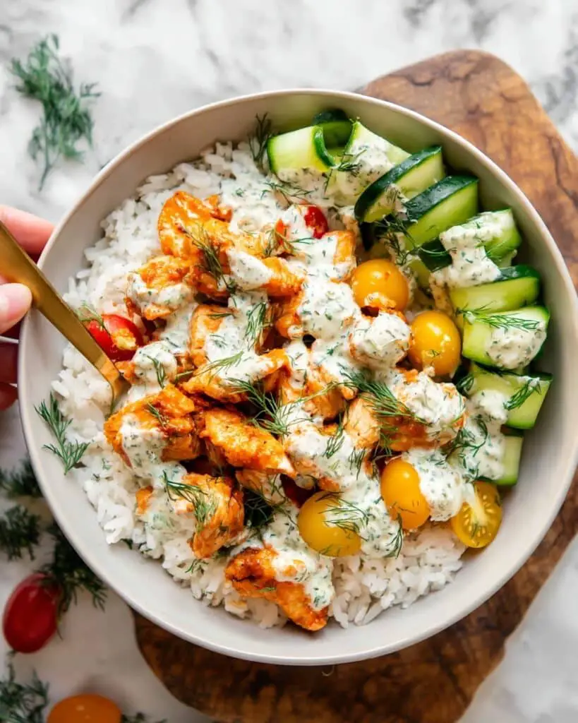 Sriracha Ranch Chicken Bowls Recipe