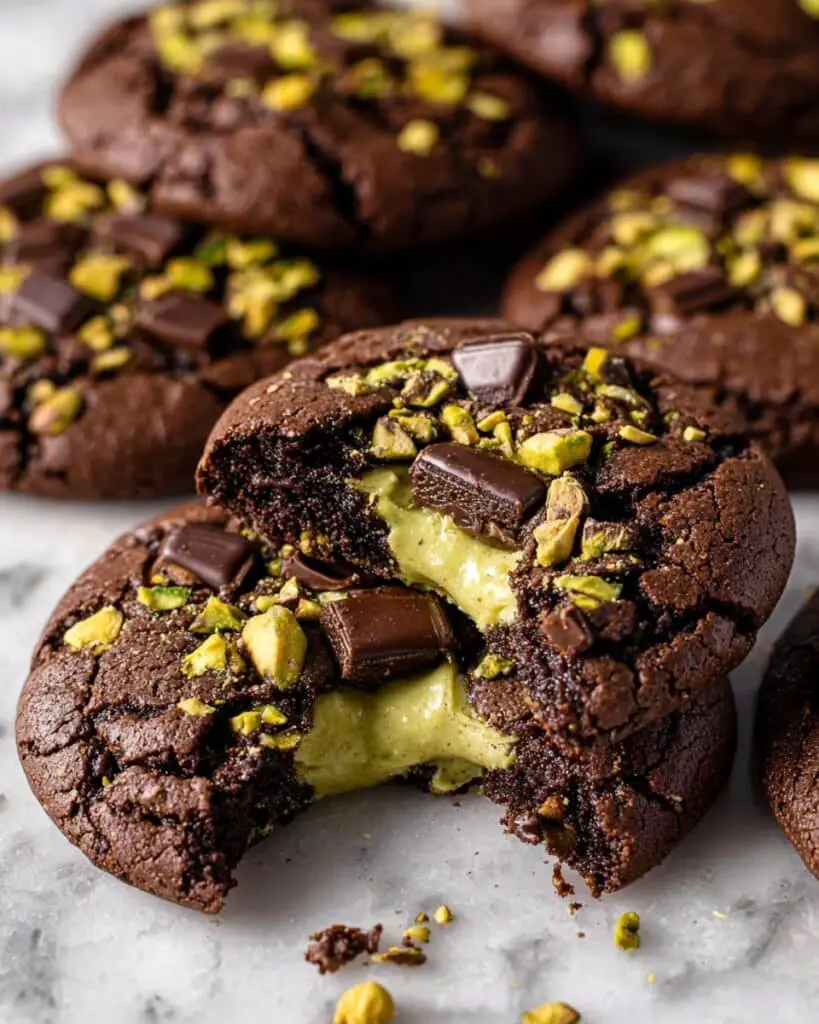 Chocolate Pistachio Cookies (Fudge Bakery-Style) Recipe