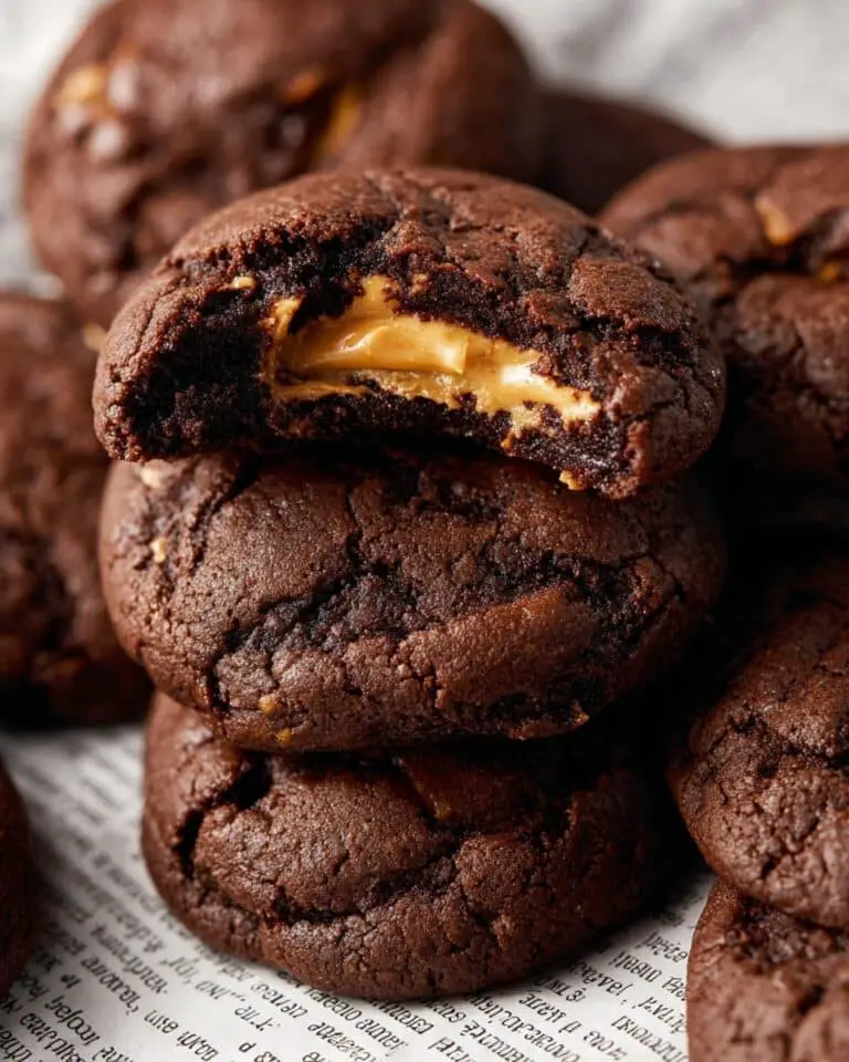 Peanut Butter Stuffed Chocolate Cookies Recipe