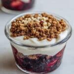 High Protein Berry Crumble with Nutty Toppings Recipe