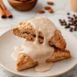 Cinnamon Chips Scones with Vanilla Glaze Recipe