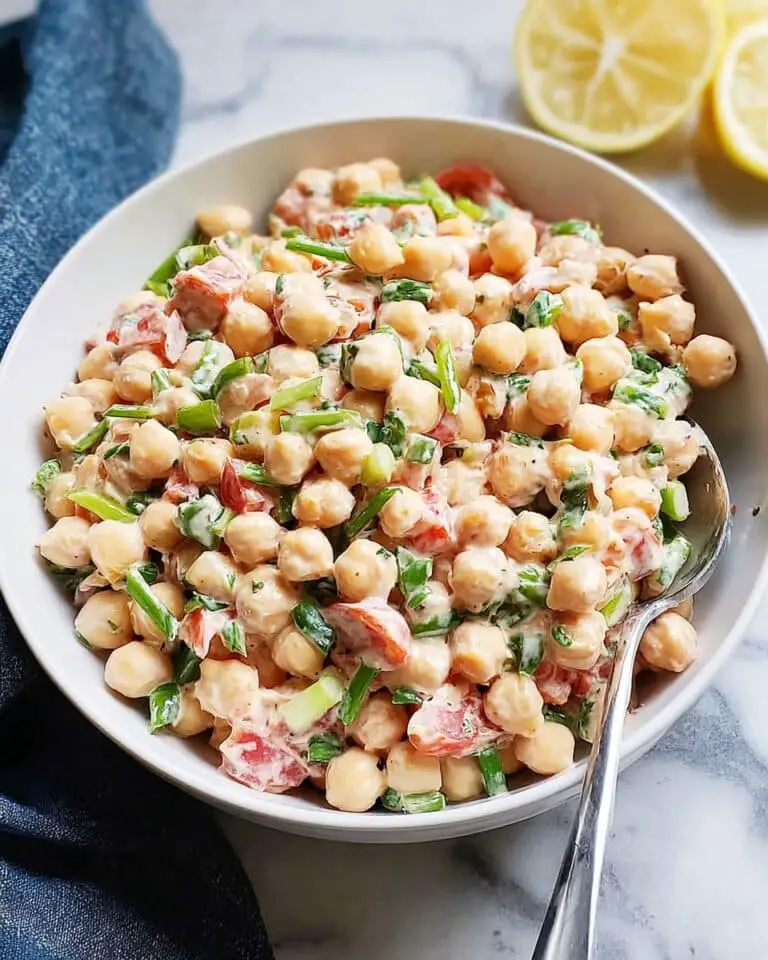 The Best Creamy Chickpea Salad Recipe