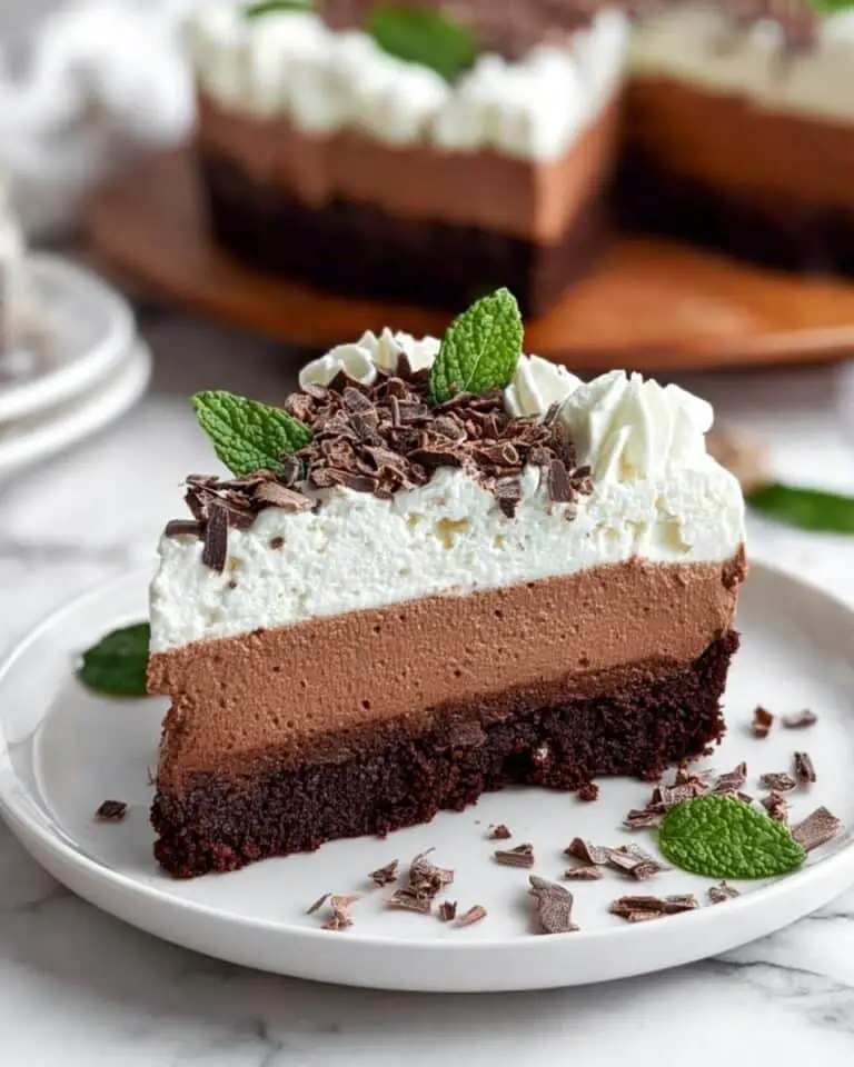 Mint Chocolate Mousse Cake Recipe