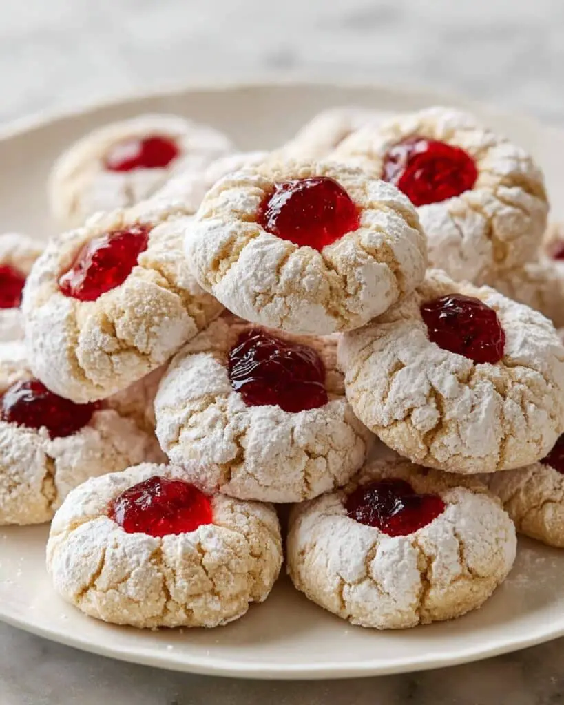 Italian Soft Almond Cookies with Cherries Recipe