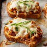 Easy Pizza Beans Toast Recipe