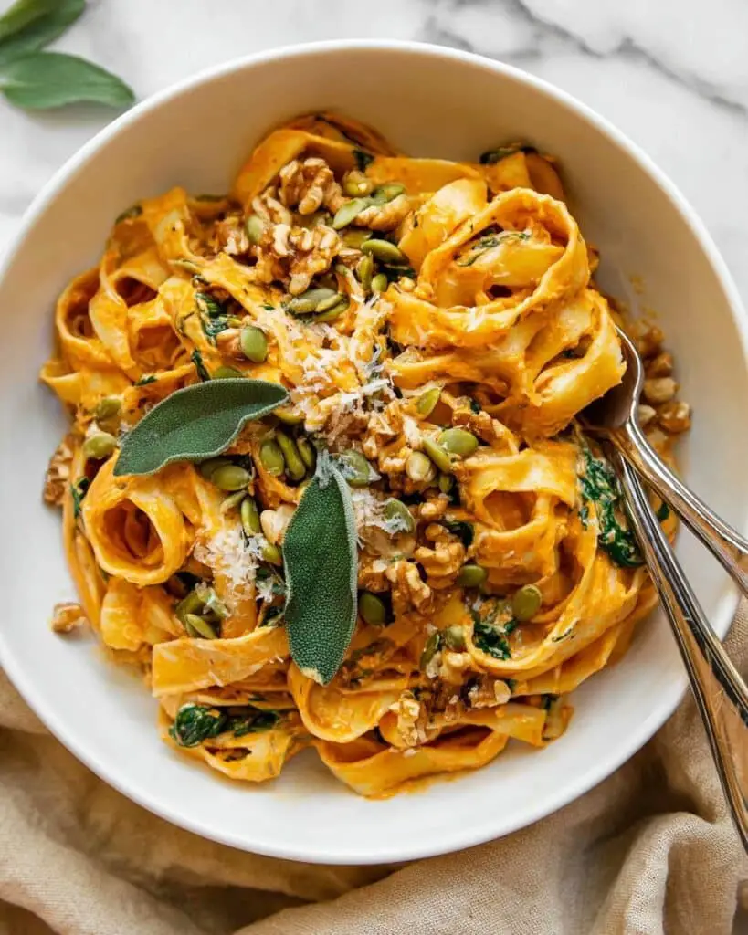 The BEST Pumpkin Pasta Recipe