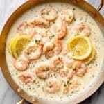 Creamy Lemon Garlic Parmesan Shrimp Recipe