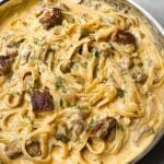 Garlic Butter Steak with Parmesan Alfredo Recipe