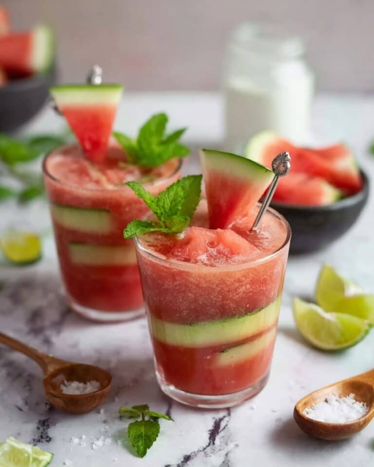 Salted Watermelon Mint Cooler Recipe