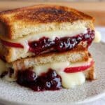 Brie, Apple and Cranberry Grilled Cheese Recipe