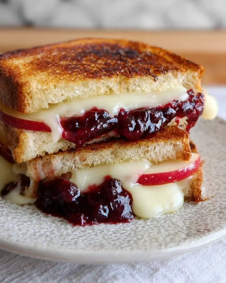 Brie, Apple and Cranberry Grilled Cheese Recipe