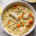 Lemon Chicken Orzo Soup Recipe