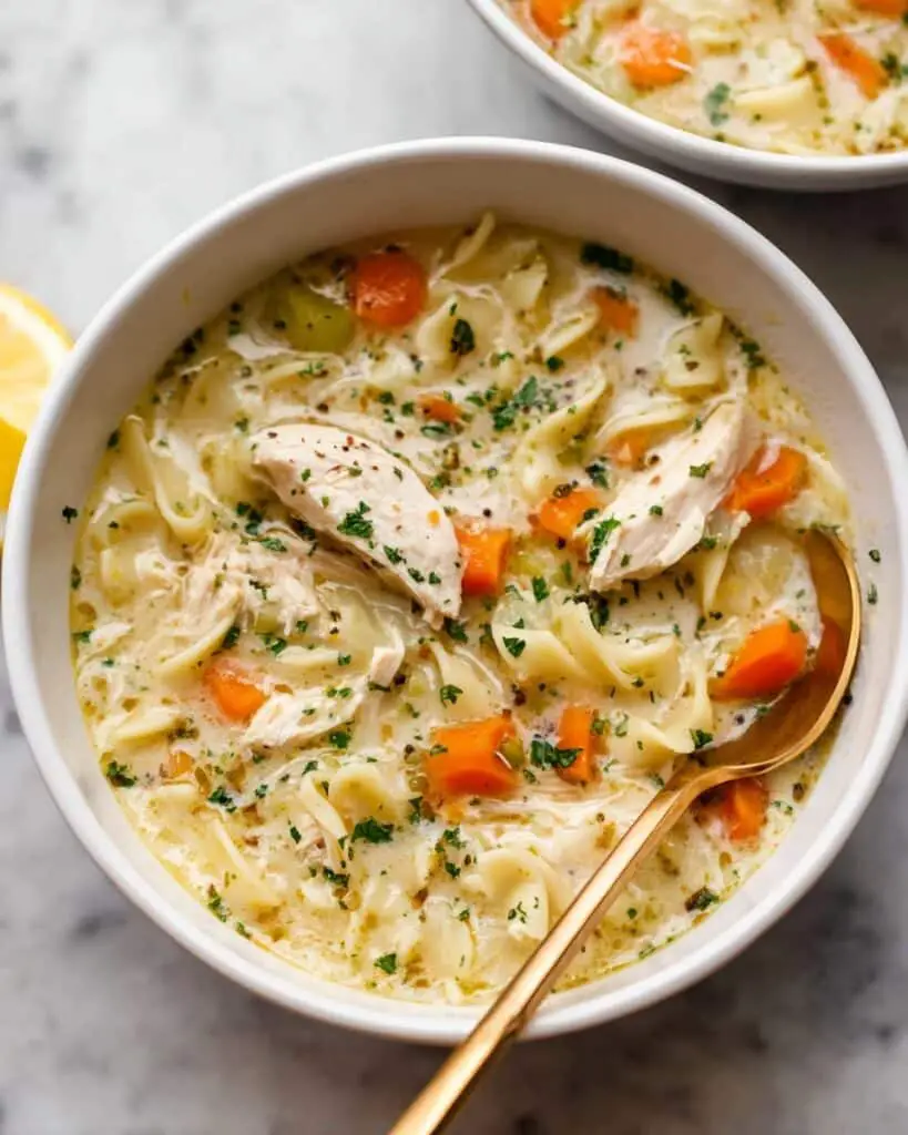 Lemon Chicken Orzo Soup Recipe