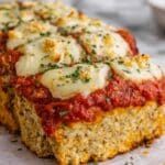 Parmesan Chicken Meatloaf with Mozzarella and Marinara Sauce Recipe