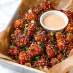 Sticky Honey Garlic Cauliflower Wings Recipe