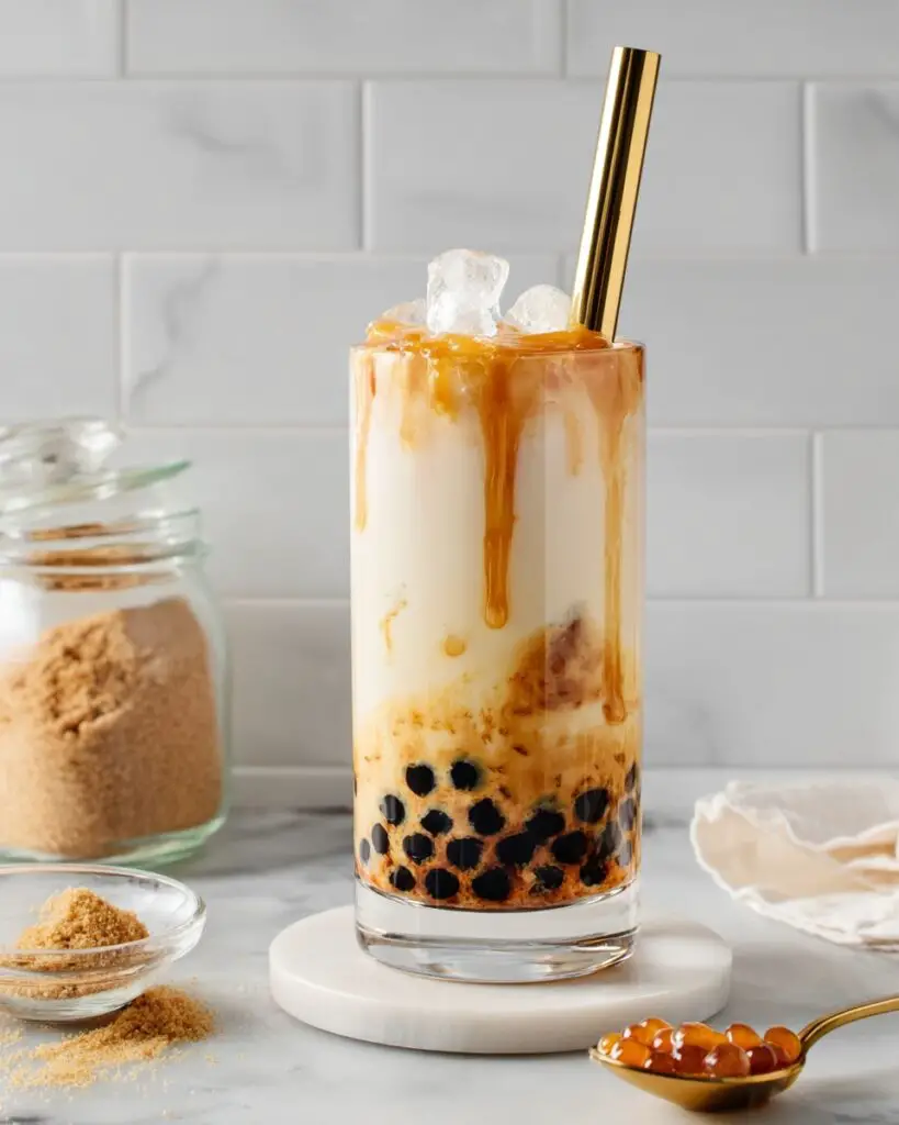 The Best Brown Sugar Milk Tea Boba Recipe