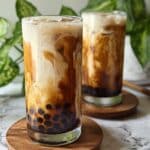 Tiger Milk Tea with Brown Sugar-Glazed Tapioca Pearls Recipe