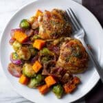 Brussels Sprout & Butternut Squash with Balsamic Dijon Sauce Recipe