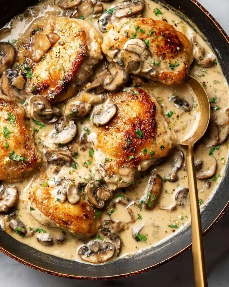 Creamy Mushroom Chicken Recipe