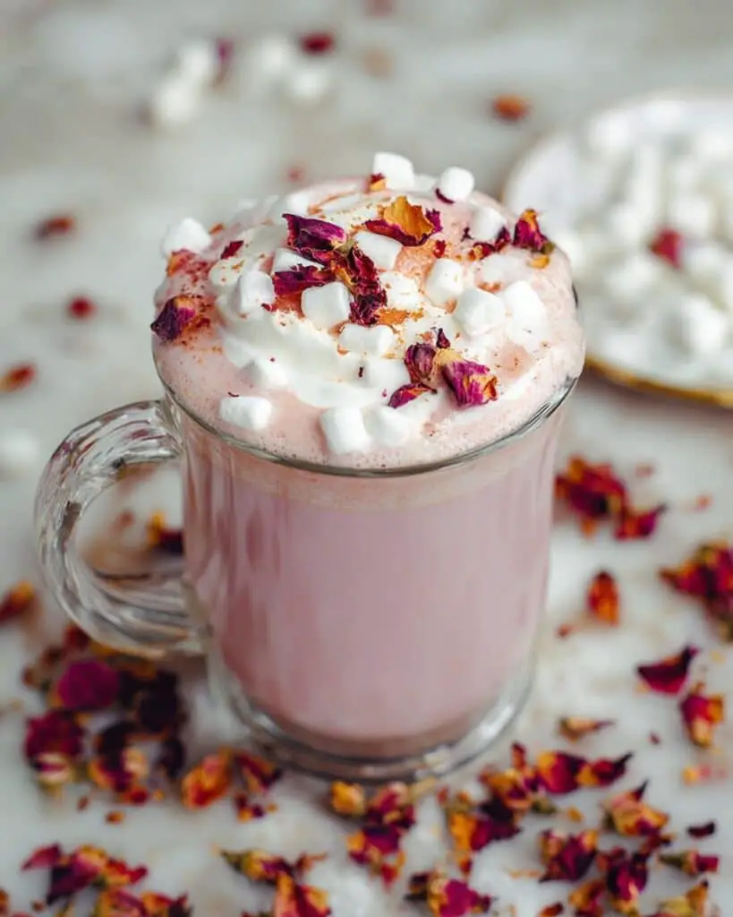 Rose White Hot Chocolate Recipe