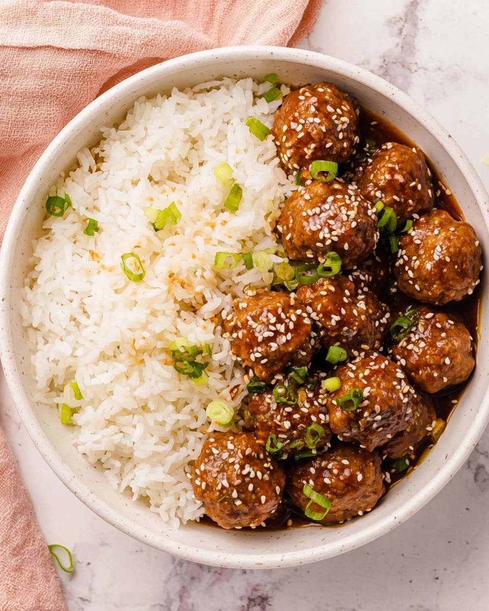 Sweet & Spicy Korean BBQ Meatballs Recipe