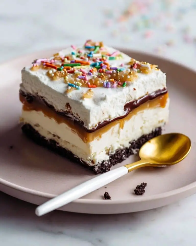 Peanut-Y Hot Fudge Ice Cream Cake Recipe
