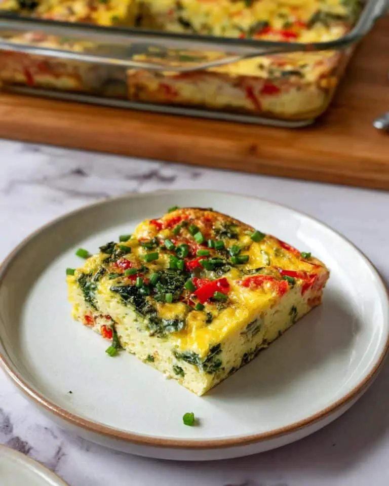 Cottage Cheese Egg Bake with Veggies Recipe