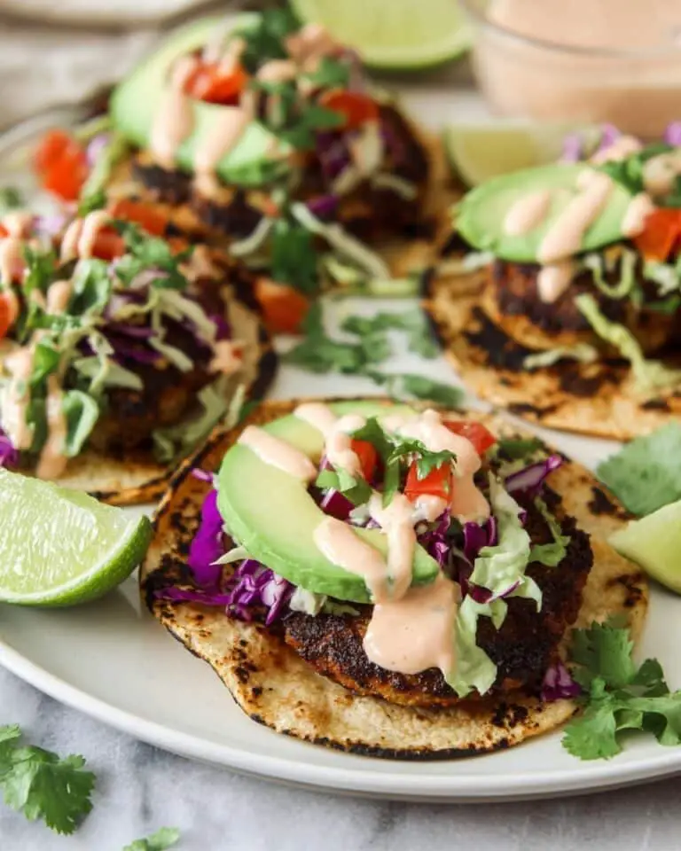 Blackened Fish Tacos with Remoulade Sauce Recipe