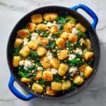 Pan Fried Gnocchi with Fennel, Cherry Tomatoes, Spinach, and Feta Recipe