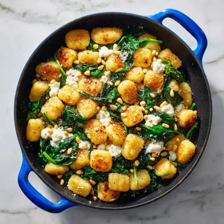 Pan Fried Gnocchi with Fennel, Cherry Tomatoes, Spinach, and Feta Recipe