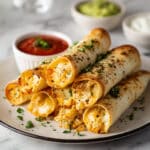 Creamy Chicken Spinach Taquitos Recipe