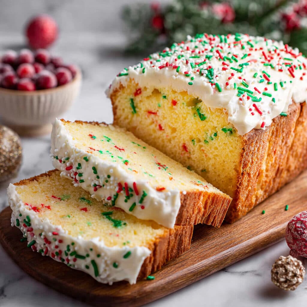 Sweet Christmas Sprinkle Buttermilk Bread Recipe
