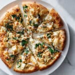 Spinach and Feta Pizza with Béchamel Sauce Recipe