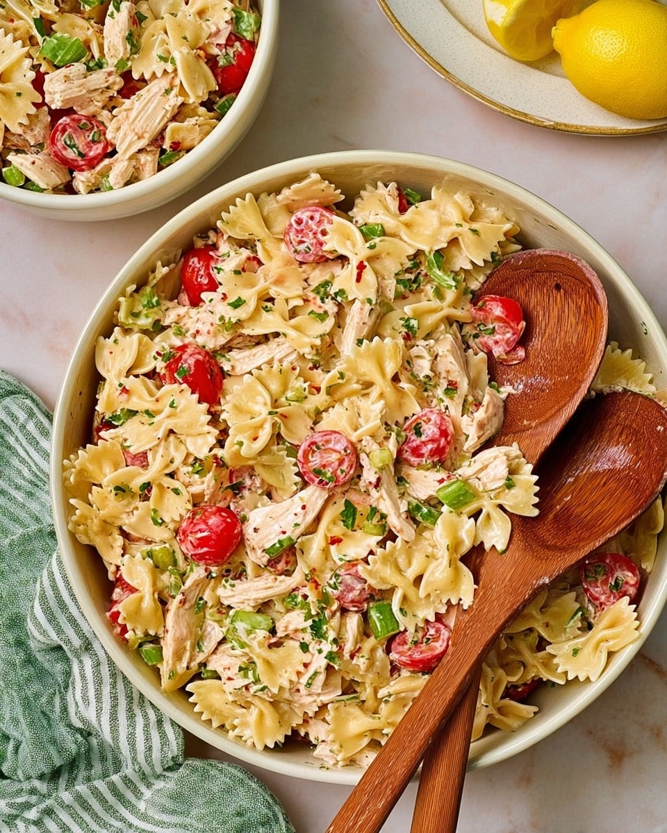 Lemon Chicken Boursin Pasta Salad Recipe
