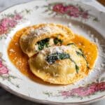 Egg Yolk Ravioli with Spinach and Ricotta Recipe