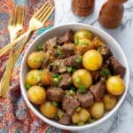Garlic Butter Steak Bites and Potatoes Recipe