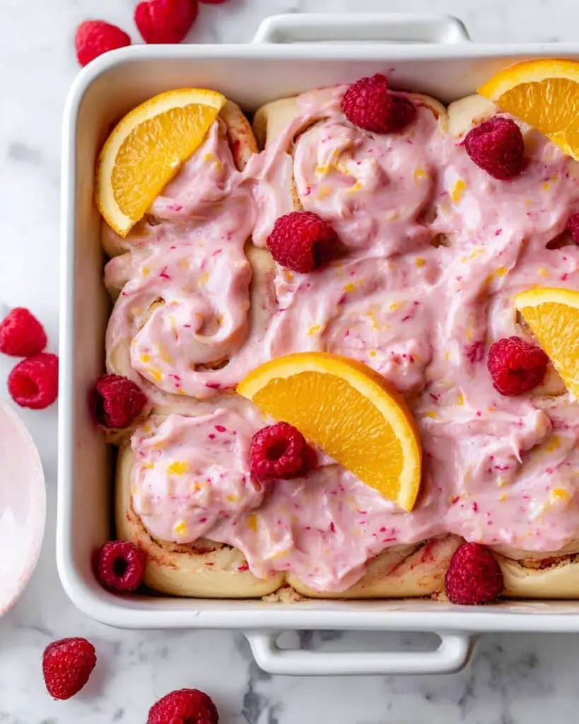 Lemon Raspberry Sweet Rolls Recipe