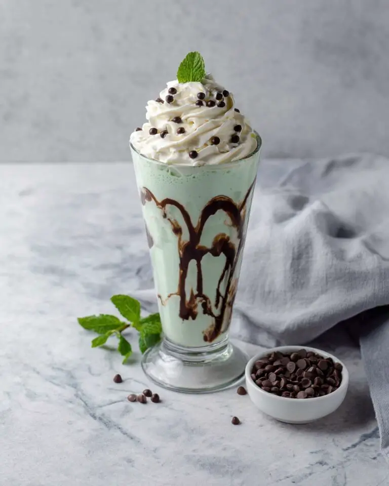 Mint Chocolate Chip Milkshake Recipe