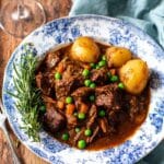 Italian Beef Stew with Potatoes and Peas Recipe