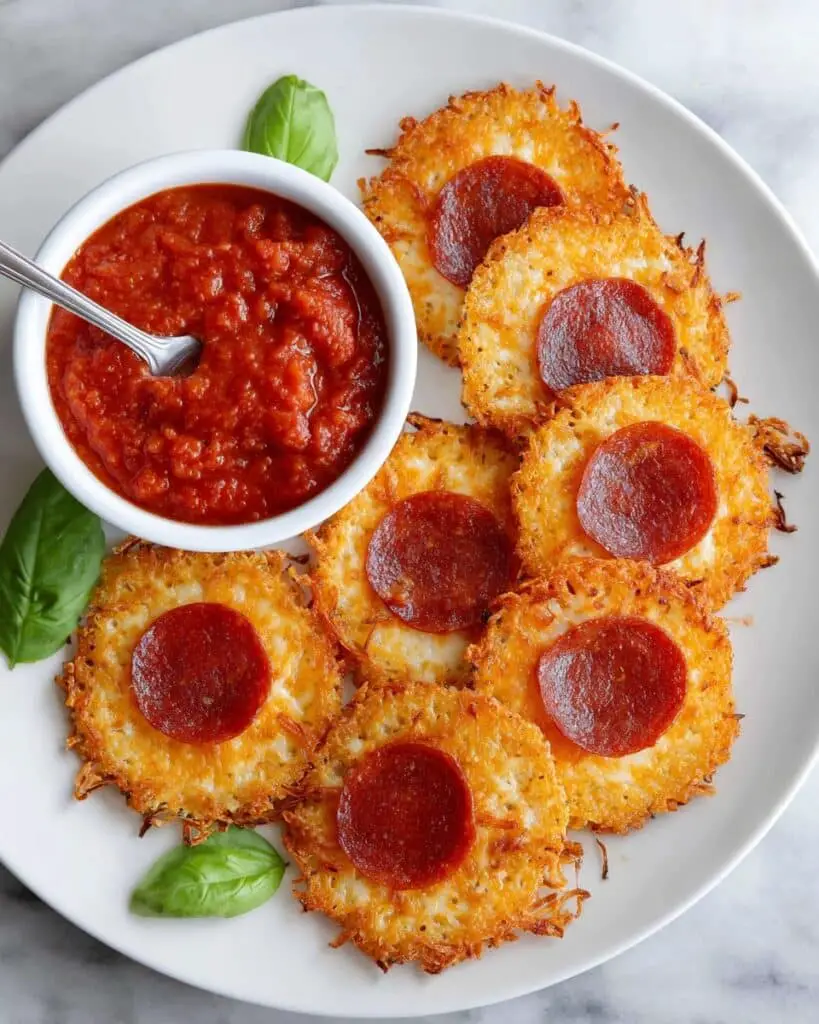Pepperoni & Cheese Crisps – Keto Recipe